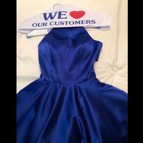 Sherri Hill Homecoming Dress | Royal Blue | Silk - Picture 4 of 8
